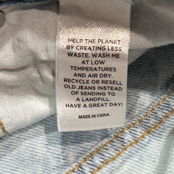 Pacsun high waist baggy ripped distressed jean light wash style #: 860BT241920 - Picture 7 of 7